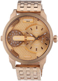 Diesel Mini Daddy Rose Gold Dial Rose Gold Steel Strap Watch For Men - DZ7318