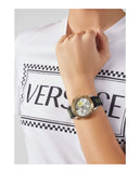 Versace Sports Tech Chronograph Silver Dial Black Rubber Strap Watch for Women - VELT00519