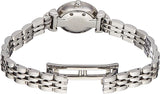 Emporio Armani Gianni T Bar Quartz Silver Dial Silver Steel Strap Watch For Women - AR1935