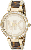 Michael Kors Parker Chronograph Gold Dial Two Tone Steel Strap Watch for Women - MK6109