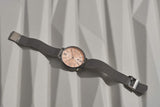 Fossil Jacqueline Three Hand Pink Dial Silver Mesh Strap Watch for Women - ES5089