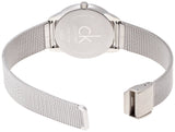 Calvin Klein Minimal Grey Dial Silver Mesh Bracelet Watch for Men - K3M51154