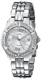 Guess Water Pro Diamonds Silver Dial Silver Steel Strap Watch For Women - G75511M