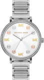 Michael Kors Addyson Quartz Silver Dial Silver Steel Strap Watch for Women - MK7417