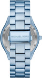 Michael Kors Slim Runway Blue Dial Blue Steel Strap Watch For Women - MK4548