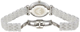 Emporio Armani Giannti T Bar Quartz Mother of Pearl Dial White Steel Strap Watch For Women - AR1485