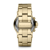 Michael Kors Dylan Quartz Gold Dial Gold Steel Strap Watch For Women - MK5861