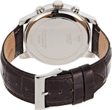 Guess Horizon Chronograph White Dial Brown Leather Strap Watch For Men - W0380G2