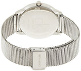 Calvin Klein Minimal Silver Dial Silver Mesh Bracelet Watch for Men - K3M211Y6