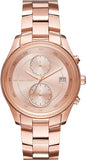 Michael Kors Briar Quartz Rose Gold Dial Rose Gold Steel Strap Watch For Women - MK6465