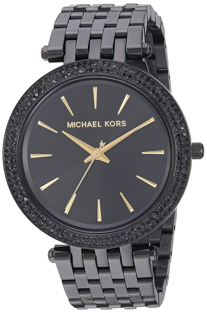 Michael Kors Darci Black Dial Black Steel Strap Watch for Women