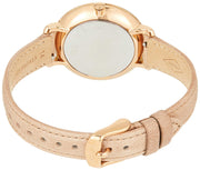 Fossil Jacqueline White Dial Brown Leather Strap Watch for Women - ES3487