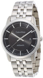 Calvin Klein Infinity Black Dial Silver Steel Strap Watch for Men - K5S34141