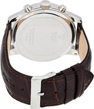 Guess Horizon Chronograph Analog Blue Dial Brown Leather Strap Watch For Men - W0380G6