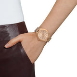 Michael Kors Slim Runway Rose Gold Dial Rose Gold Stainless Steel Strap Watch for Women - MK3197