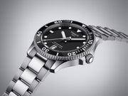 Tissot Seastar 1000 Lady Black Dial Silver Steel Strap Watch for Women - T120.210.11.051.00