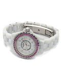 Chanel J12 Quartz Diamonds Mother of Pearl White Dial White Steel Strap Watch for Women - J12 H3243