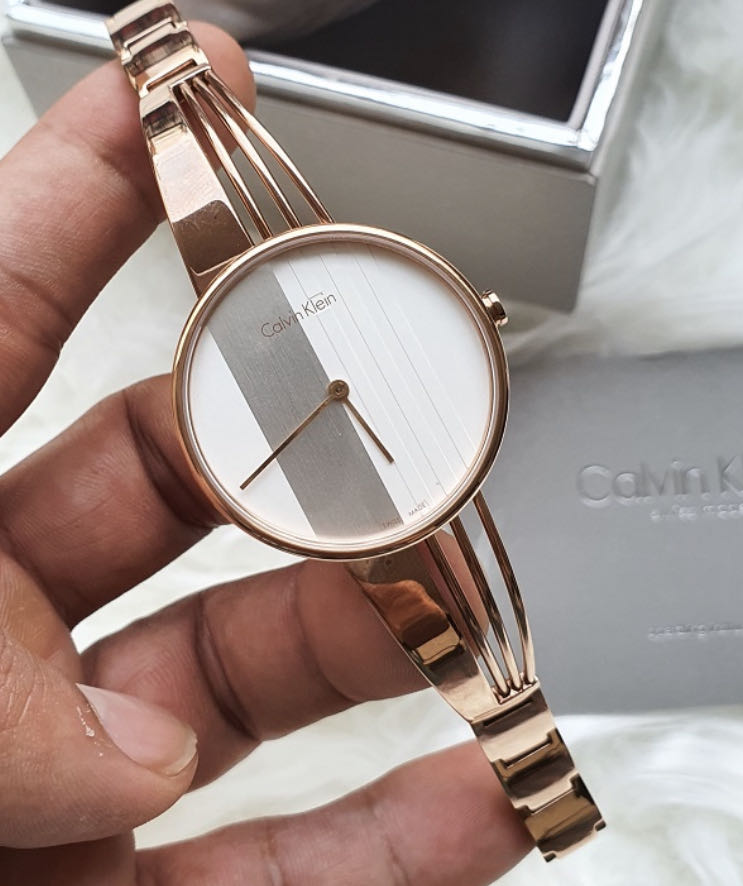 Reloj Calvin Klein Drift con esfera blanca y correa de acero en