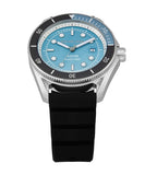 Michael Kors Maritime Three Hand Blue Dial Black Silicone Strap Watch for Men - MK9167