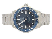 Tag Heuer Aquaracer Caliber 5 Automatic Blue Dial Silver Steel Strap Watch for Men - WAN2111.BA0822