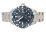 Tag Heuer Aquaracer Caliber 5 Automatic Blue Dial Silver Steel Strap Watch for Men - WAN2111.BA0822