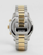 Hugo Boss Professional Black Dial Two Tone Steel Strap Watch for Men - 1513529