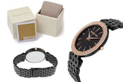 Michael Kors Darci Black Dial Black Steel Strap Watch for Women - MK3407