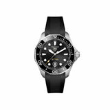 Tag Heuer Aquaracer Professional 300 Automatic Black Dial Black Rubber Strap Watch for Men - WBP201A.FT6197