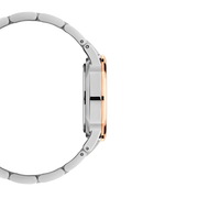 Daniel Wellington Iconic Link White Dial Two Tone Steel Strap Watch For Women - DW00100358