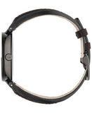 Gucci Interlocking G XL Black Dial Red & Green Leather Strap Watch For Men - YA133206