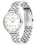 Coach Delancey Classic White Dial Silver Steel Strap Watch for Women - 14502260