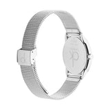 Calvin Klein Minimal Grey Dial Silver Mesh Bracelet Watch for Men - K3M22124