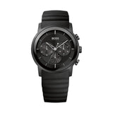 Hugo Boss Modern Black Dial Black Rubber Strap Watch for Men - 1512639