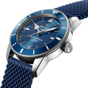 Breitling Superocean Heritage B20 Automatic 42 Blue Dial Blue Mesh Bracelet Watch for Men - AB2010161C1S1