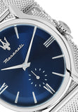Maserati Epoca Blue Dial Silver Mesh Bracelet Watch For Men - R8853118006