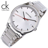 Calvin Klein City Quartz White Dial Silver Steel Strap Watch for Men - K2G2G1Z6