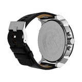 Diesel Mr Daddy Chronograph Black Dial Black Leather Strap Watch For Men - DZ7313