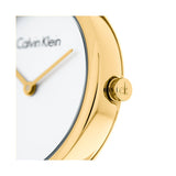 Calvin Klein Authentic White Dial Rose Gold Mesh Bracelet Watch for Women - K8G23526