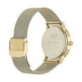 Armani Exchange Lola Analog Gold Dial Gold Mesh Strap Watch For Women - AX5536