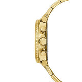 Guess Cosmic Chronograph Gold Dial Gold Steel Strap Watch for Women - GW0465L1