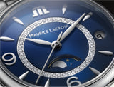 Maurice Lacroix Fiaba Moonphase Blue Dial Silver Steel Strap Watch for Women - FA1084-SS002-420-1