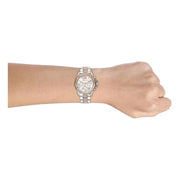 Michael Kors Everest Chronograph Silver Dial Two Tone Steel Strap Watch For Women - MK6975