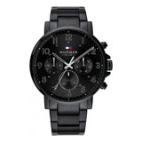 Tommy Hilfiger Daniel Black Dial Black Steel Strap Watch for Men - 1710383