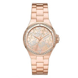 Michael Kors Lennox Quartz Rose Gold Dial Rose Gold Steel Strap Watch For Women - MK7405