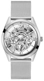 Guess Tailor Multifunction Silver Dial Silver Mesh Bracelet Watch for Men - GW0368G1