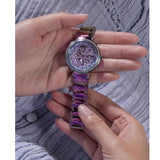 Guess Lily Analog Purple Dial Purple Steel Strap Watch For Women - GW0528L4