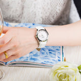 Tissot Couturier Jam Tangan Wanita Tali Kulit Putih Dial Perak untuk Wanita - T035.210.16.011.00