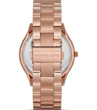 Michael Kors Runway Rose Gold Dial Rose Gold Steel Strap Watch For Women - MK5853