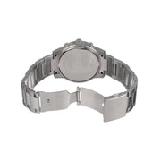 Guess Exec Quartz Silver Dial Silver Steel Strap Watch for Men - W0075G3