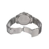 Guess Exec Quartz Silver Dial Silver Steel Strap Watch for Men - W0075G3